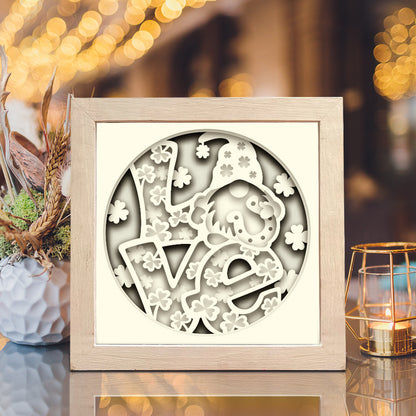 Patrick's Gnome Love – 3D Shadow Box SVG File for Cricut & Silhouette