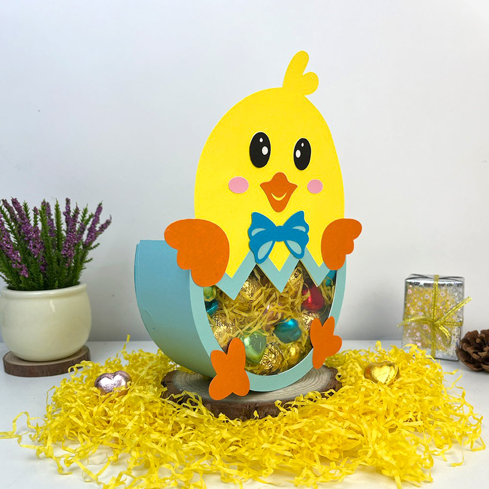 Easter Chick – 3D Box SVG File for Cricut & Silhouette