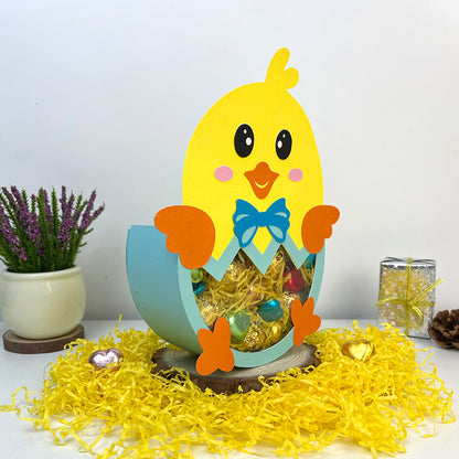 Easter Chick – 3D Box SVG File for Cricut & Silhouette