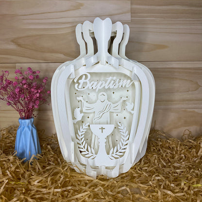 Baptism – 3D Pop-Up Card SVG File for Cricut & Silhouette