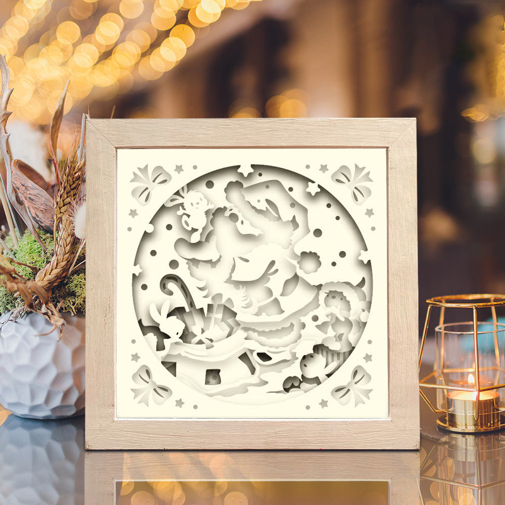 Santa Claus 12 – 3D Shadow Box SVG File for Cricut & Silhouette