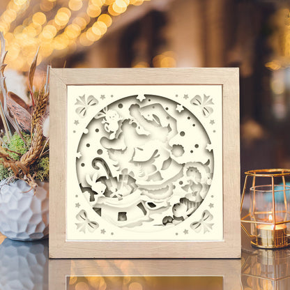 Santa Claus 12 – 3D Shadow Box SVG File for Cricut & Silhouette