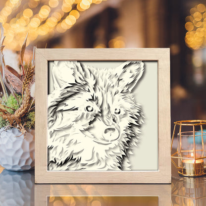 Raccoon – 3D Animal Paper Cut Shadow Box File - Cricut File - (8x8 inches) - VEKTOR KRAFT
