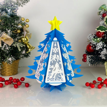 Christmas Bird – 3D Lantern SVG File for Cricut & Silhouette