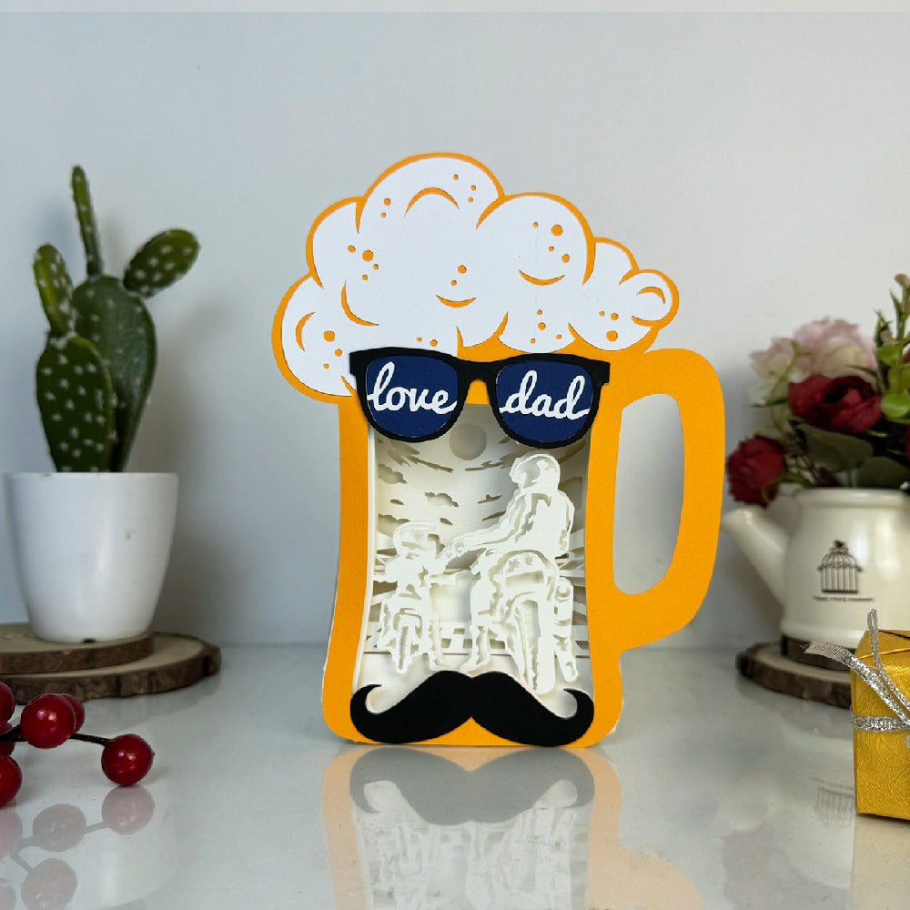 Dad and Son – 3D Beer Box File - Cricut File - VEKTOR KRAFT