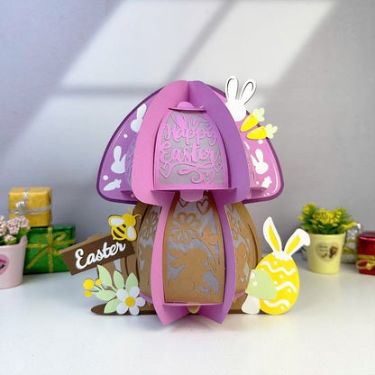 Mushroom Easter - 3D Easter Lantern File  - Cricut File  - VEKTOR KRAFT