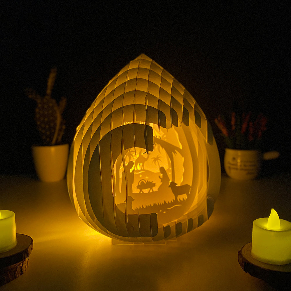 Christmas Nativity – 3D Pop-Up Card SVG File for Cricut & Silhouette