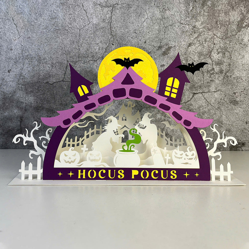 Halloween Witch – 3D Pop-Up Card SVG File for Cricut & Silhouette