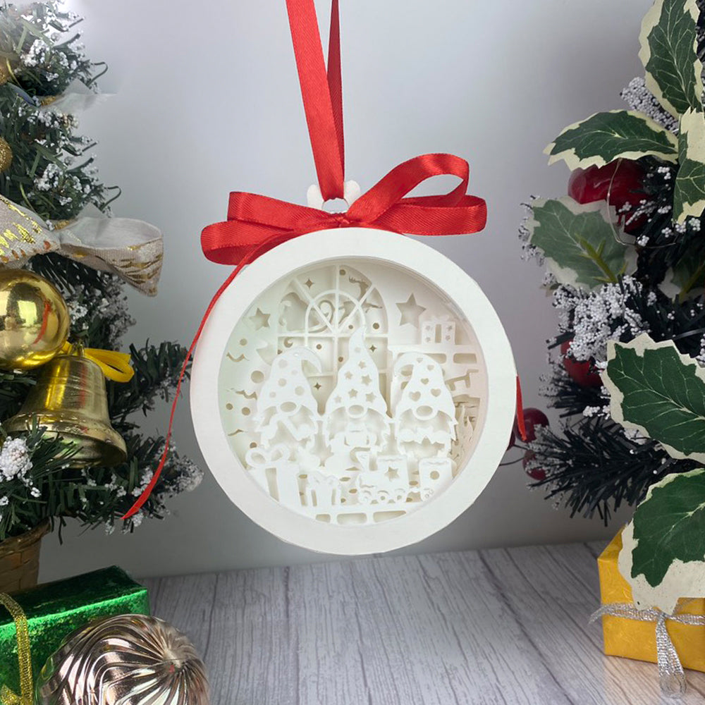 Christmas Gnome – 3D Lantern SVG File for Cricut & Silhouette