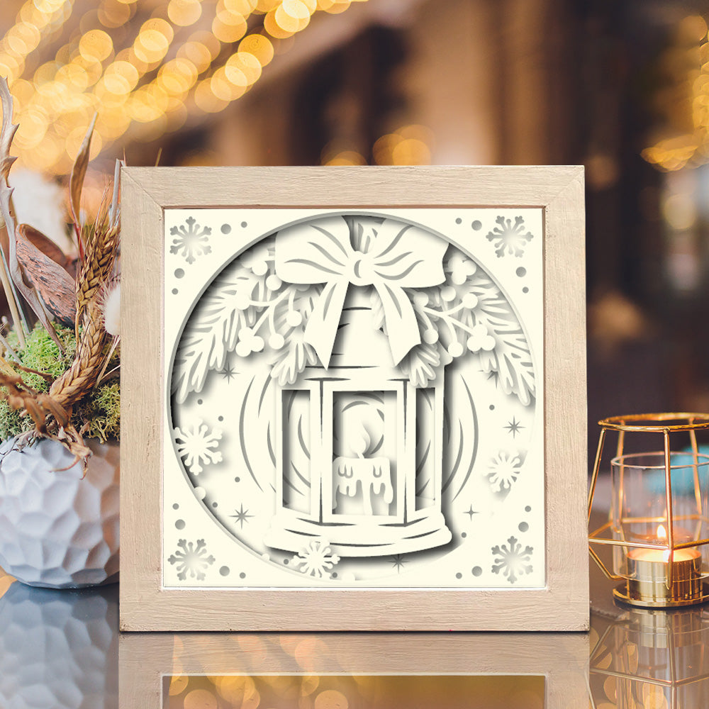 Christmas Light – 3D Shadow Box SVG File for Cricut & Silhouette