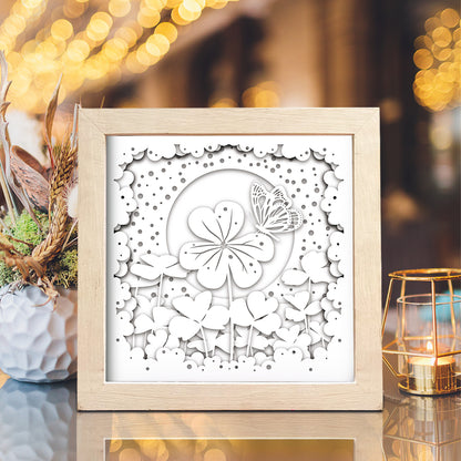 3 Leaf Clovers – 3D Lightbox SVG File for Cricut & Silhouette