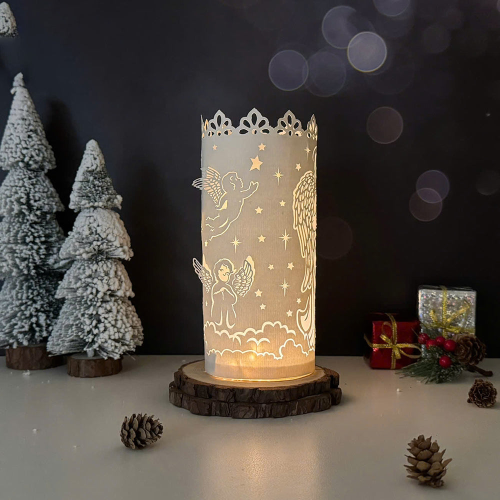 Angel – 3D Lightbox SVG File for Cricut & Silhouette