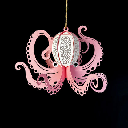 Octopus 3 - 3D Animal Paper Cut Lantern File  - Cricut File  - VEKTOR KRAFT