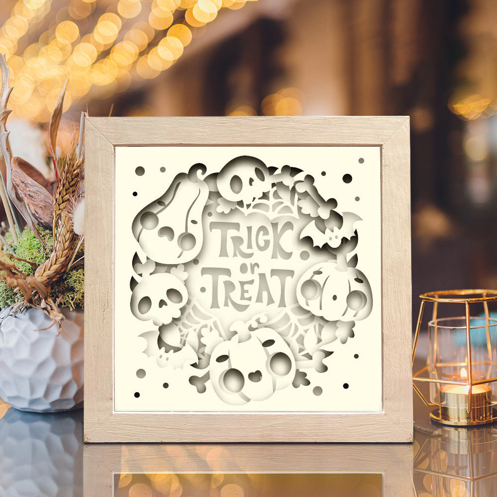 Trick Or Treat 3 – 3D Shadow Box SVG File for Cricut & Silhouette