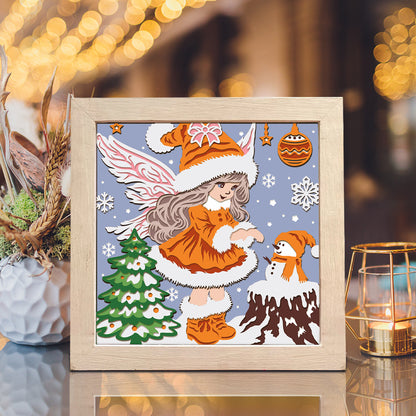 Christmas Angel – 3D Shadow Box SVG File for Cricut & Silhouette