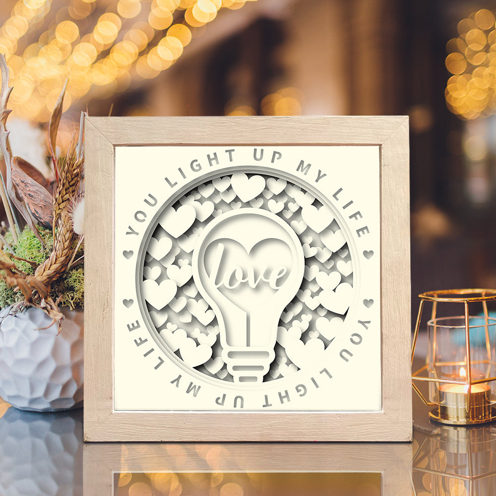 Love Light – 3D Shadow Box SVG File for Cricut & Silhouette