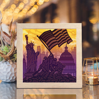 Marines 2 – 3D Lightbox SVG File for Cricut & Silhouette
