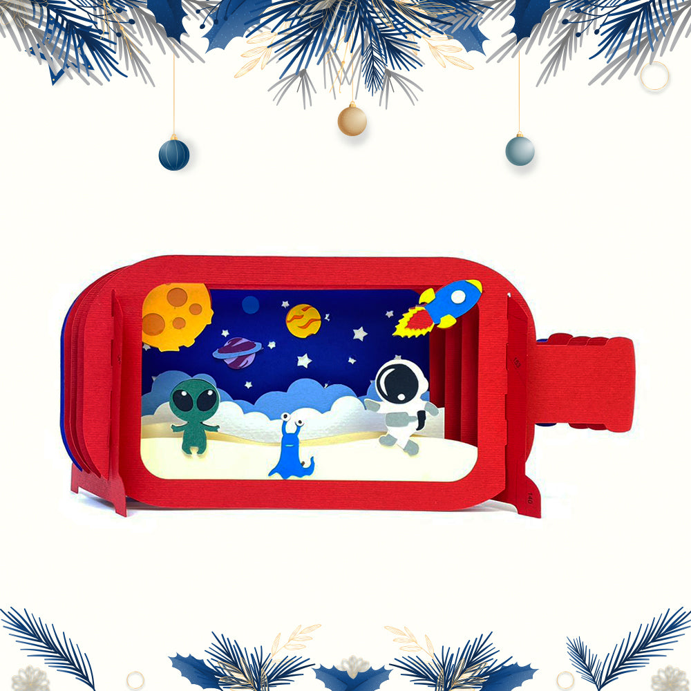 Astronaut – 3D Pop-Up Card SVG File for Cricut & Silhouette