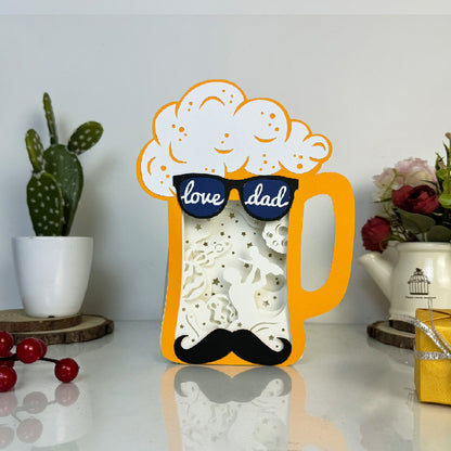 Father's Day – 3D Beer Box File - Cricut File - VEKTOR KRAFT