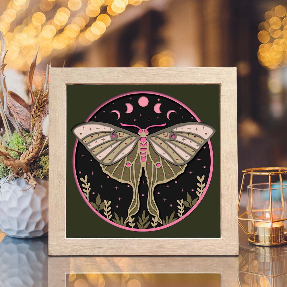 Night Butterfly – 3D Shadow Box SVG File for Cricut & Silhouette