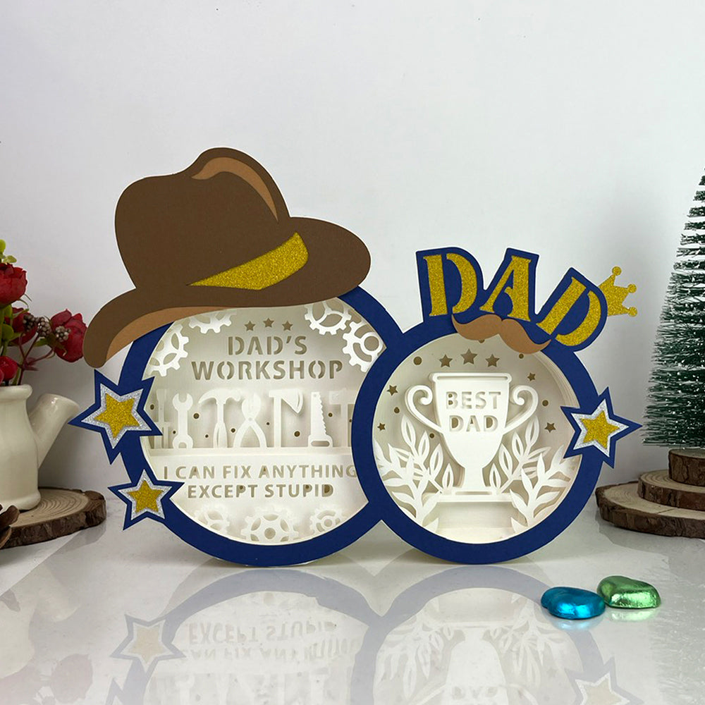 Dad's Workshop – 3D Box SVG File for Cricut & Silhouette