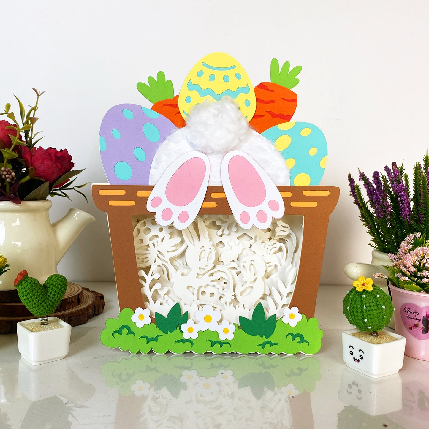 Easter Bunny – 3D Easter Basket Box File - Cricut File - VEKTOR KRAFT