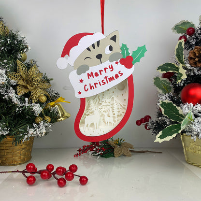 Christmas Deer 3 – 3D Box SVG File for Cricut & Silhouette