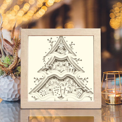 Christmas Tree – 3D Shadow Box SVG File for Cricut & Silhouette