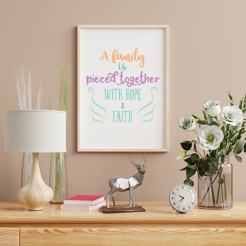 A Family – 3D Lightbox SVG File for Cricut & Silhouette