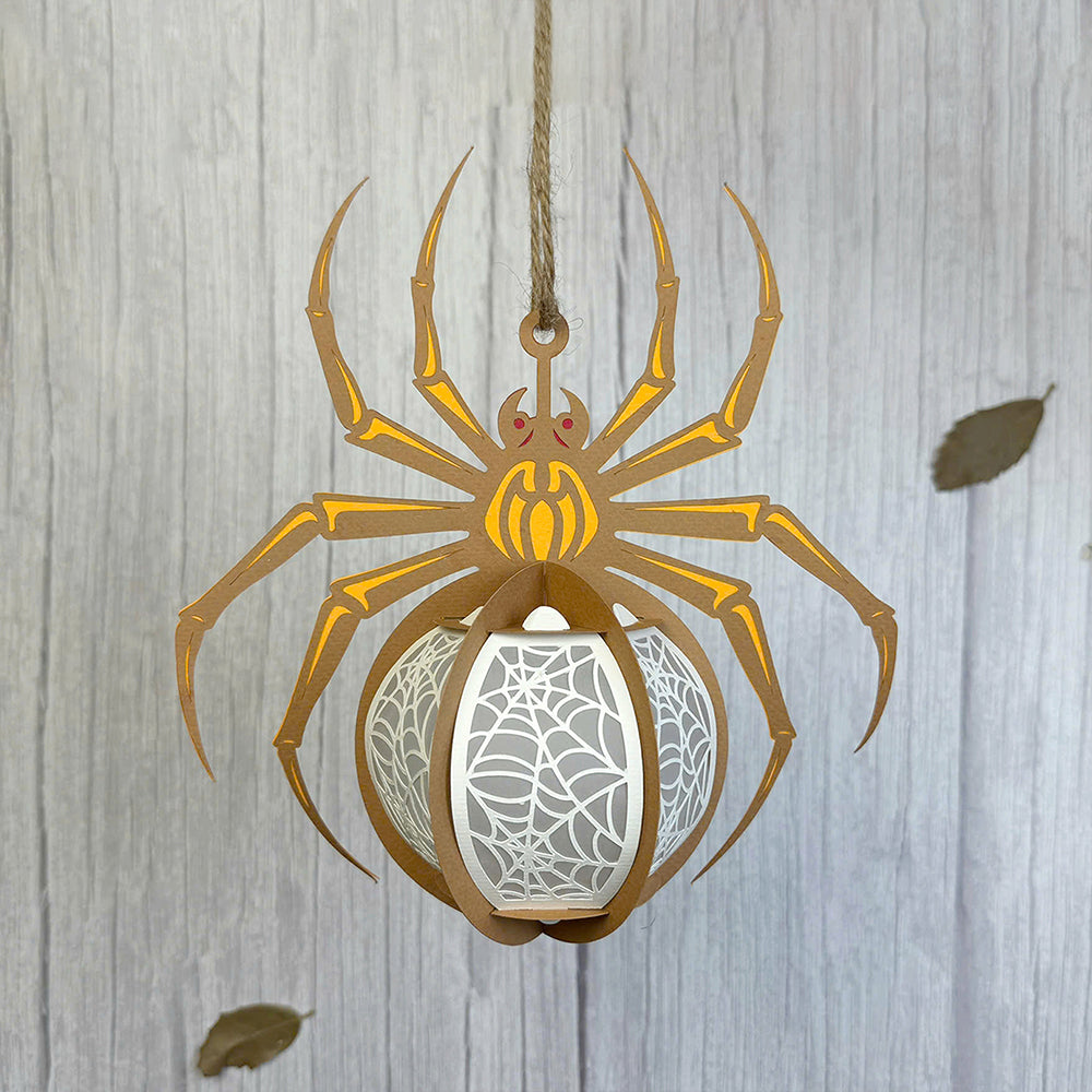 Spider 2 - 3D Halloween Paper Lantern File - Cricut File  - VEKTOR KRAFT