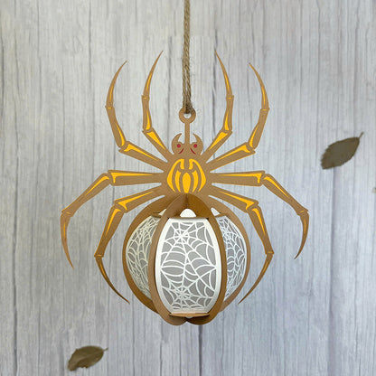 Spider 2 - 3D Halloween Paper Lantern File - Cricut File  - VEKTOR KRAFT