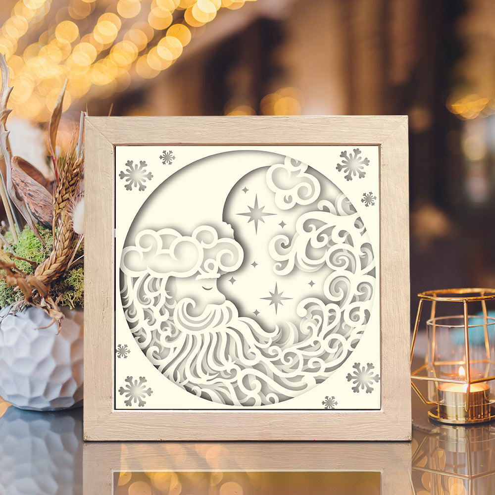 Santa Claus 11 – 3D Shadow Box SVG File for Cricut & Silhouette