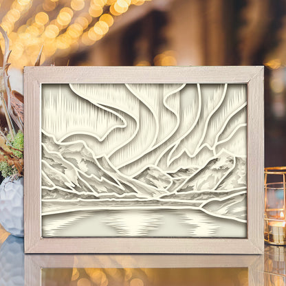 Aurora – 3D Shadow Box SVG File for Cricut & Silhouette