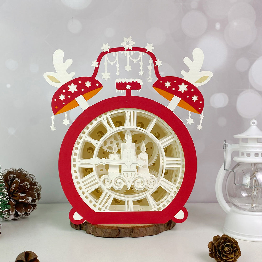 Clock – 3D Box SVG File for Cricut & Silhouette
