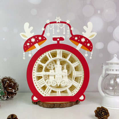 Clock – 3D Box SVG File for Cricut & Silhouette