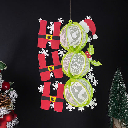 HO HO HO - 3D Christmas Lantern File - Cricut File  - VEKTOR KRAFT