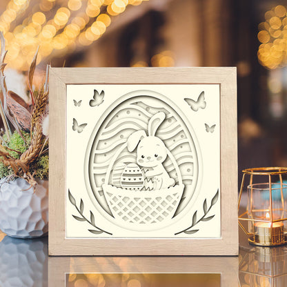 Happy Easter 2 – 3D Shadow Box SVG File for Cricut & Silhouette
