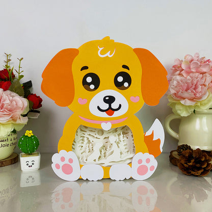 Dog And Mistress 2 – 3D Box SVG File for Cricut & Silhouette