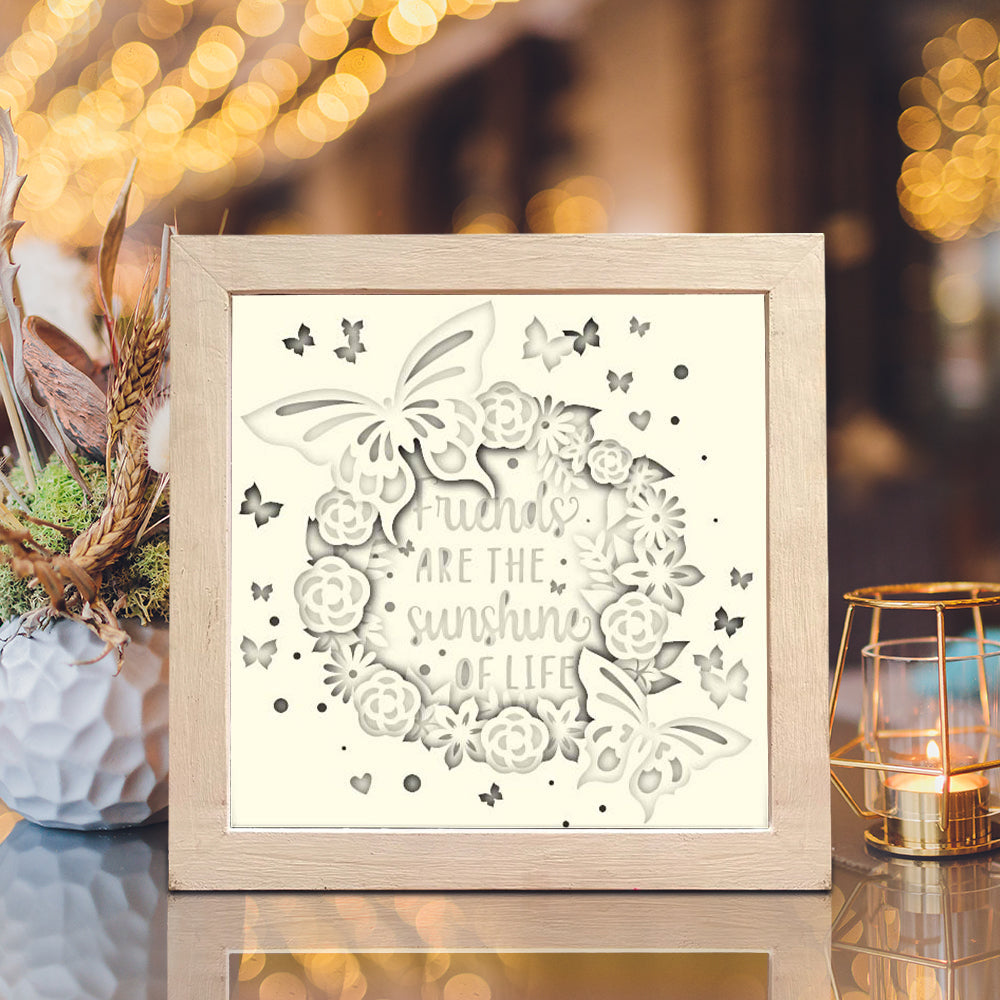 Friendship Quote 5 – 3D Shadow Box SVG File for Cricut & Silhouette