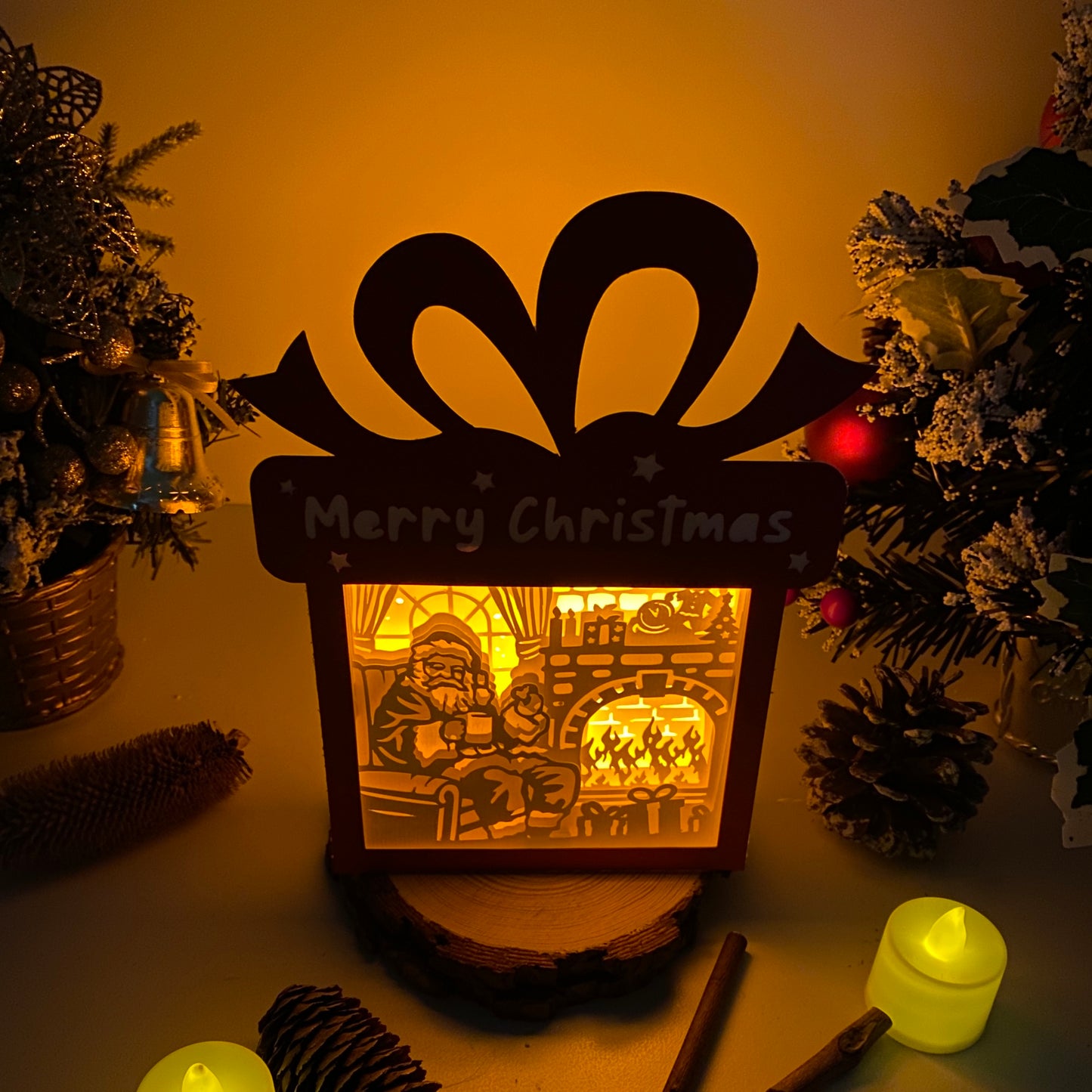 Santa – 3D Box SVG File for Cricut & Silhouette