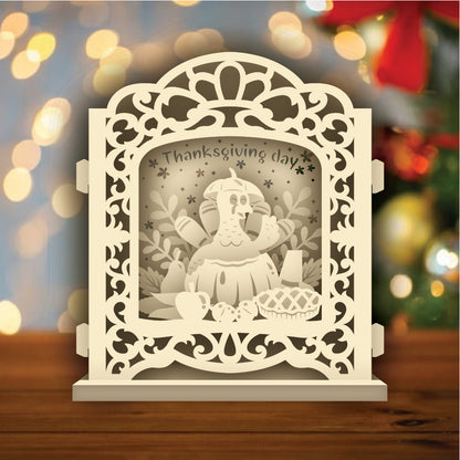 Thanksgiving Day 1 – 3D Pop-Up Card SVG File for Cricut & Silhouette