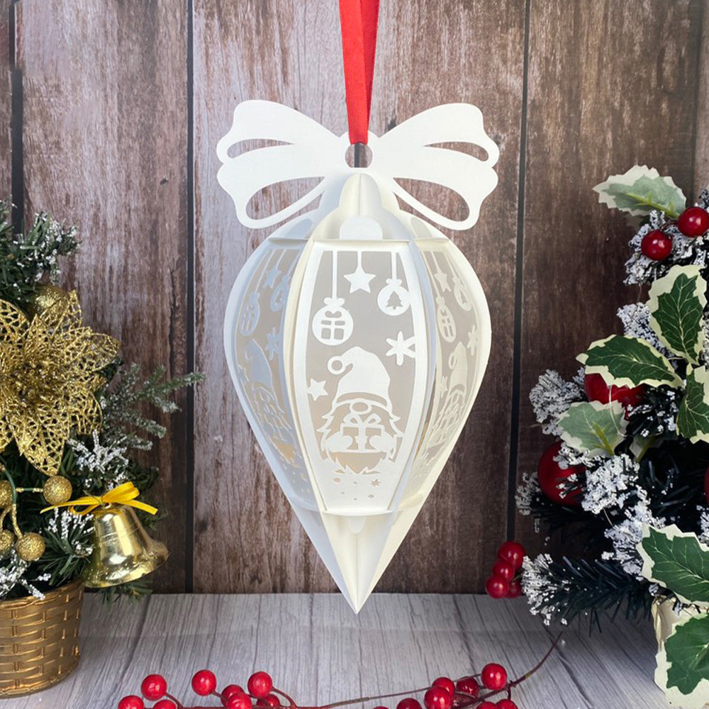Christmas Gnome – 3D Lantern SVG File for Cricut & Silhouette