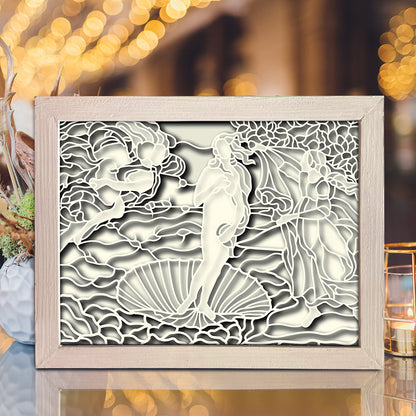 The Birth Of  Venus – 3D Shadow Box SVG File for Cricut & Silhouette