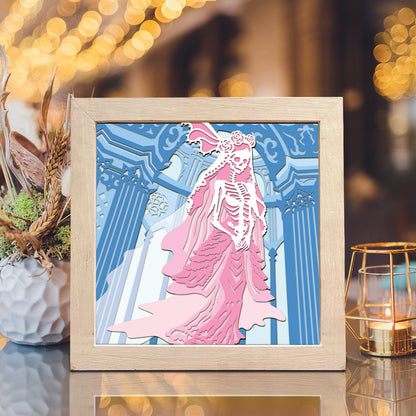 Halloween Ghost Woman – 3D Shadow Box SVG File for Cricut & Silhouette