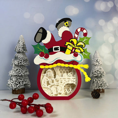 Santa Gift – 3D Box SVG File for Cricut & Silhouette