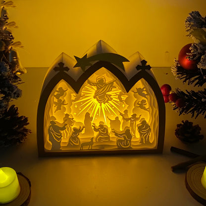 Jesus 1 – 3D Box SVG File for Cricut & Silhouette