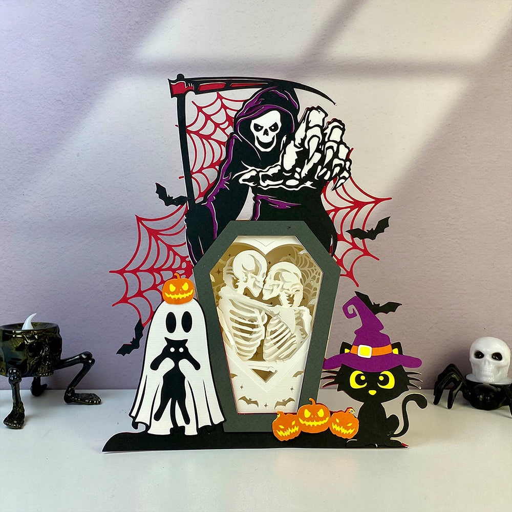 Skeletons – 3D Box SVG File for Cricut & Silhouette