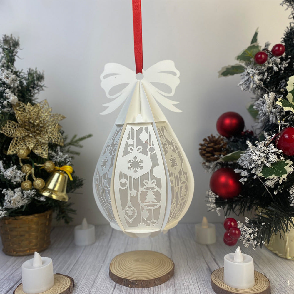 Christmas Balls – 3D Lantern SVG File for Cricut & Silhouette
