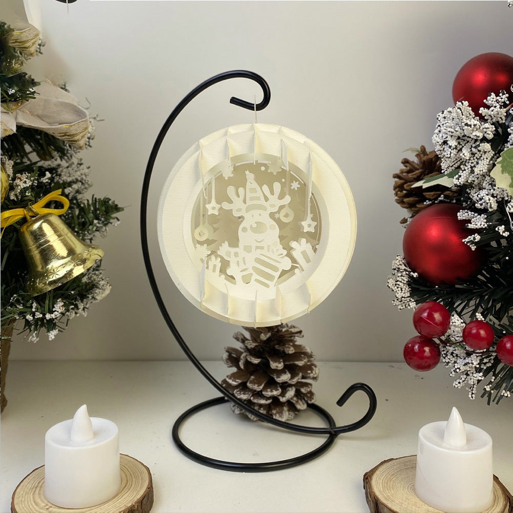 Xmas Reindeer – 3D Pop-Up Card SVG File for Cricut & Silhouette