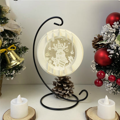 Xmas Reindeer – 3D Pop-Up Card SVG File for Cricut & Silhouette